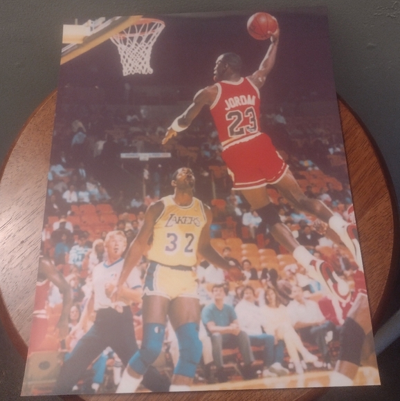MICHAEL JORDAN 8.5x11 BULLS 1988 VINTAGE SLAM DUNK CONTEST PLUS 5 OTHER POSTERS! - Picture 16 of 16